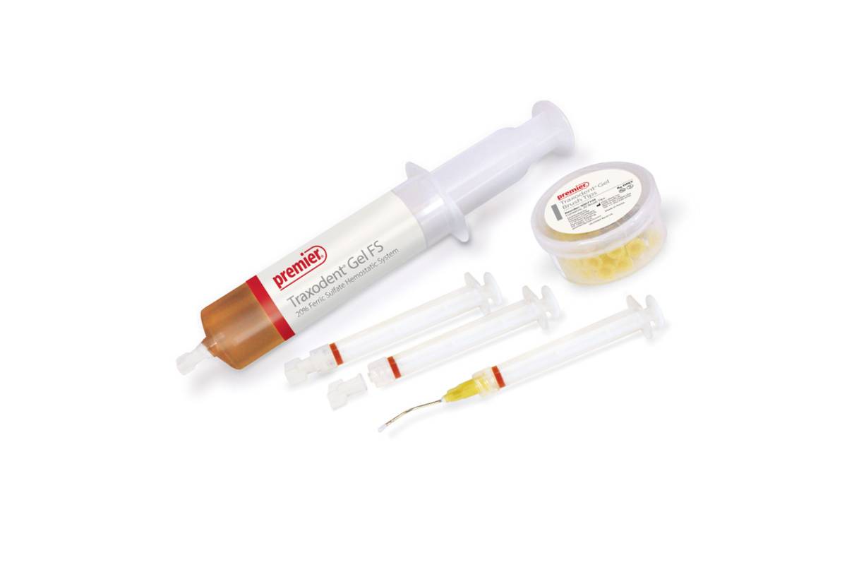 Premier Dental 9007106 Traxodent Gel FS Starter Kit 20% Ferric Sulfate Hemostatic System
