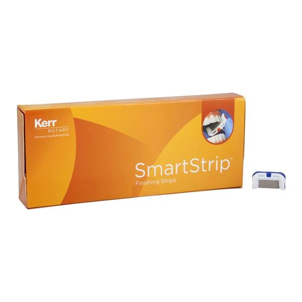 Axis Dental SSDS-M SmartStrips Double Sided Medium Grit 0.22mm Blue 10/Pk