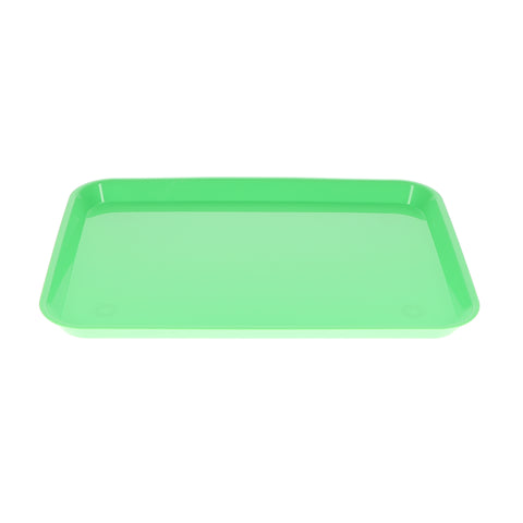 House Brand Dentistry 108138 HSB Set-Up Tray Flat #B Ritter Green Plastic 13-3/8" x 9-5/8" X 7/8"