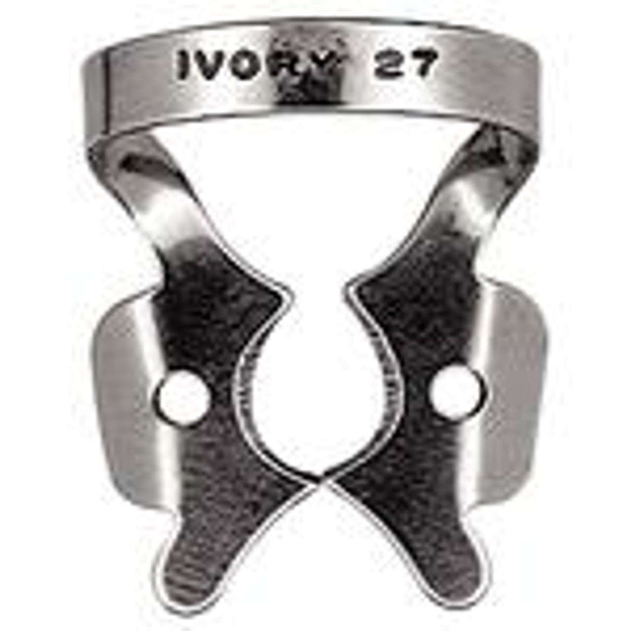 Kulzer 50057372 Ivory Rubber Dental Dam Clamp #27 Winged