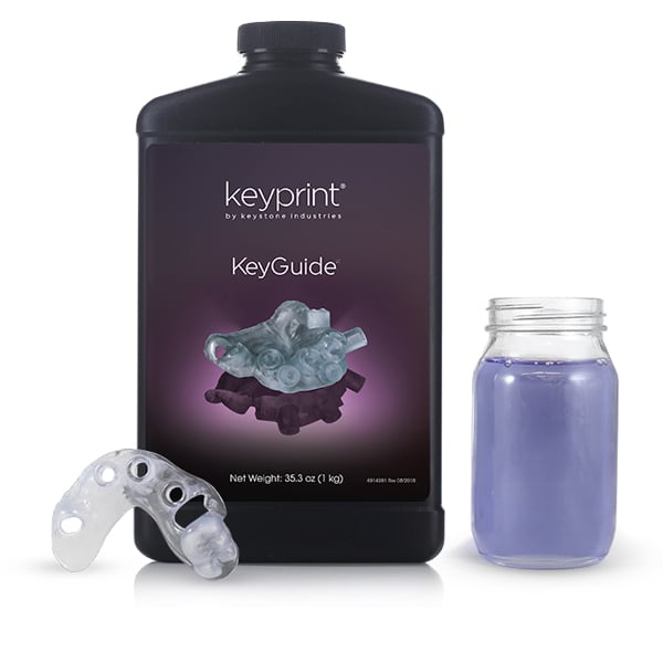 Keystone 4220001 KeyPrint KeyGuide 3D Printing Resin Clear 1kg