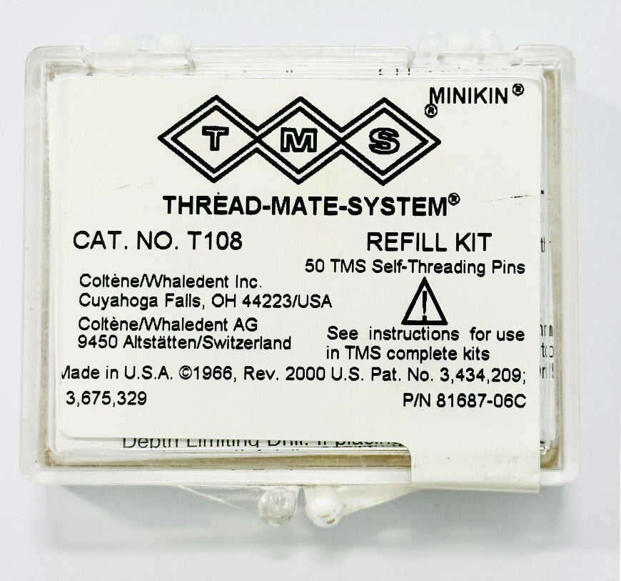 Coltene Whaledent T108 TMS Self Shearing Minikin Dental Kit .017 T-108 50/Bx