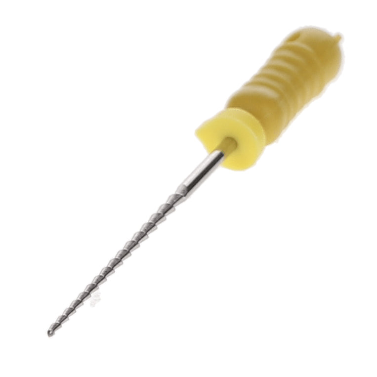 House Brand Dentistry 400477 HSB Hedstrom Endodontic Files Stainless Steel 25mm #50 Yellow 6/Pk