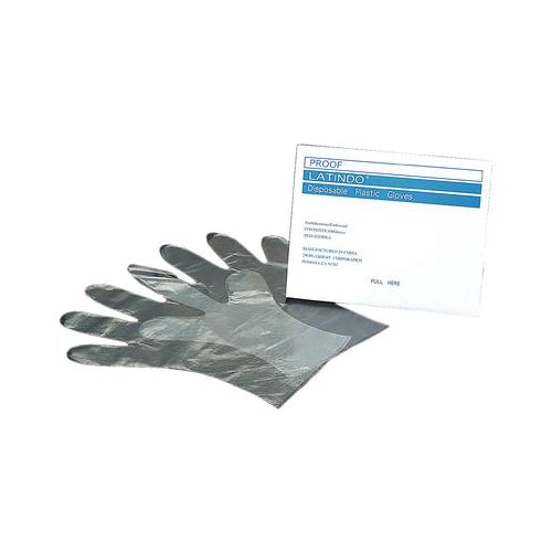 Plasdent 900LX-S Overgloves Clear Plastic Gloves Small 100/Pk