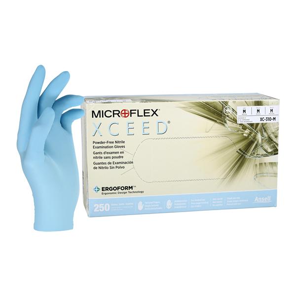 Microflex XC-310-M XCEED Nitrile Exam Gloves Medium Powder Free 250/Bx