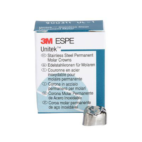 3M ESPE 900315 Unitek Permanent Molar Crown 1st Upper Left #5 Stainless Steel 5/Pk