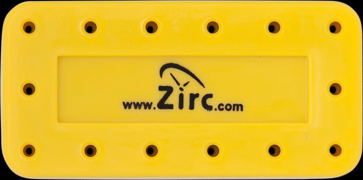 Zirc Dental 50Z403O Magnetic Bur Block 14-Hole Microban Vibrant Yellow