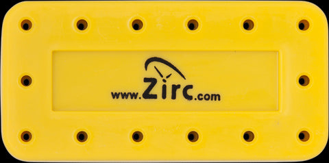 Zirc Dental 50Z403O Magnetic Bur Block 14-Hole Microban Vibrant Yellow