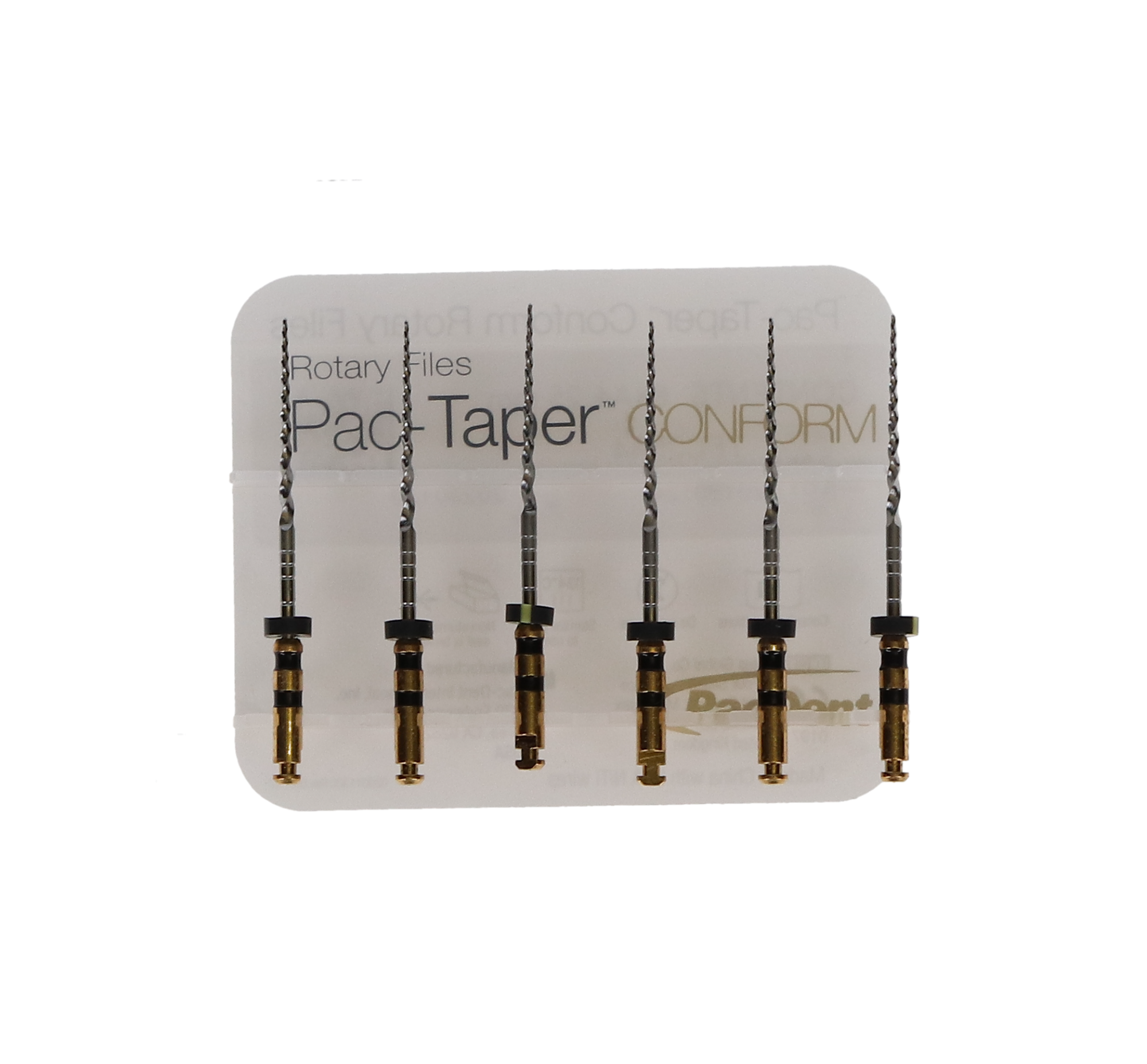 Pac-Dent TFC25A4 Pacdent Conform Rotary Endodontic NiTi Files A4 25mm 6/Pk