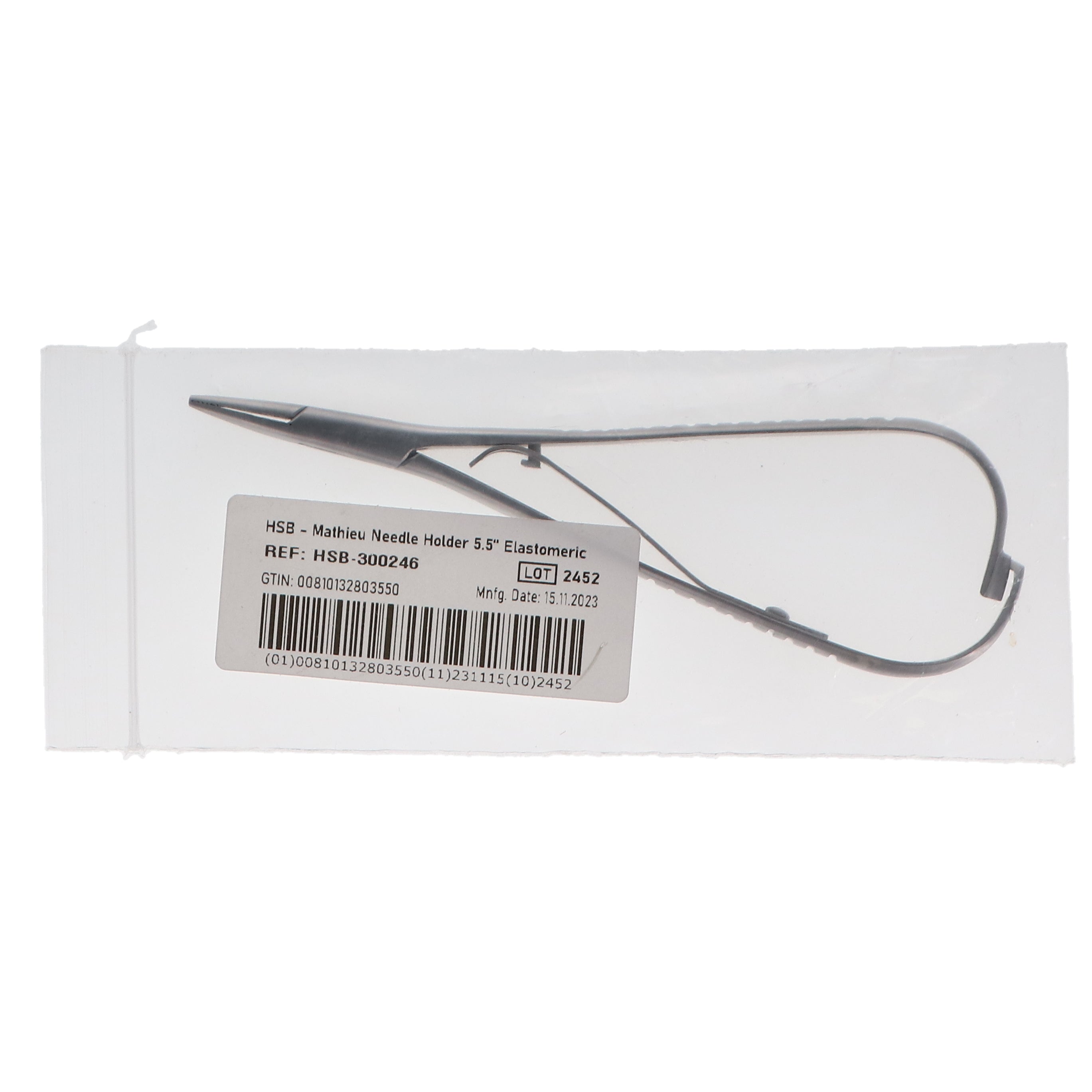 House Brand Dentistry 300246 HSB Mathieu Needle Holder 5.5'' Elastomeric