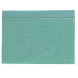 House Brand Dentistry 109236 HSB Dental Patient Bibs 3+1 Ply 13" X 18" Aqua 500/Bx