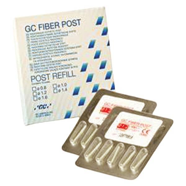 GC 400004 Fiber Endodontic Esthetic Posts #1.2 10/Pk