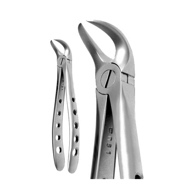 A Titan 2300 X-Trac Surgical Extraction Cowhorn Forceps #2300 Lower Stainless Steel