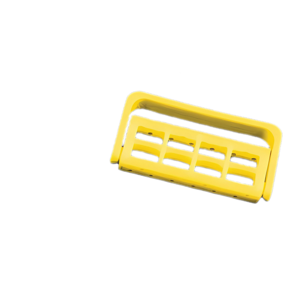 Plasdent 400BC-3N Adjustable 12 Dental Bur Caddy Autoclavable Neon Yellow 1/Pk