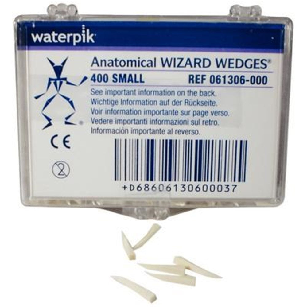 WaterPik 061306-000 Wizard Wedges Anatomically Shaped Small Natural Matrix Wedges 400/Bx
