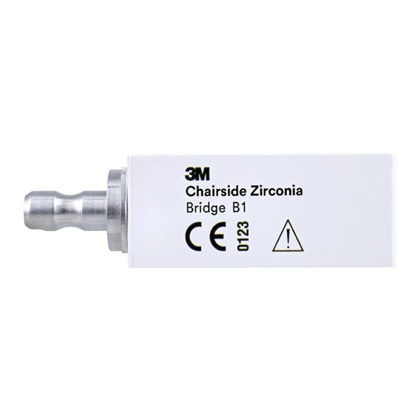 3M Solventum 69953 Chairside Zirconia Bridge Dental Blocks 39mm B1 3/Pk