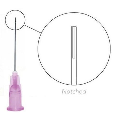 Pac-Dent 232 Endo Irrigation Needles Half-Cut 30 Ga Purple 100/Pk