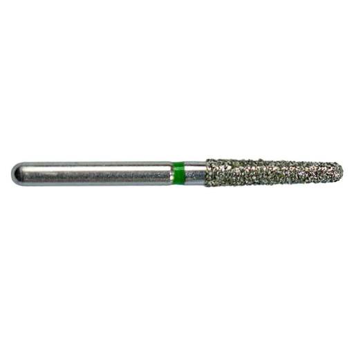 Premier Dental P856018C Priva FG #856.018 Round End Taper Coarse Grit Diamond Burs Green 5/Pk