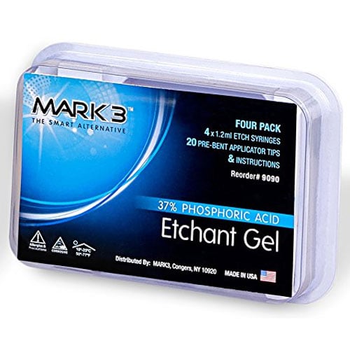 Mark3 9090 Dental Etchant Gel 37% Syringes 4/Bx 1.2mL
