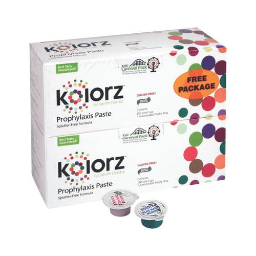 DMG 788408 Kolorz Prophy Paste Fine Grit Assorted Flavors 2x200/Bx