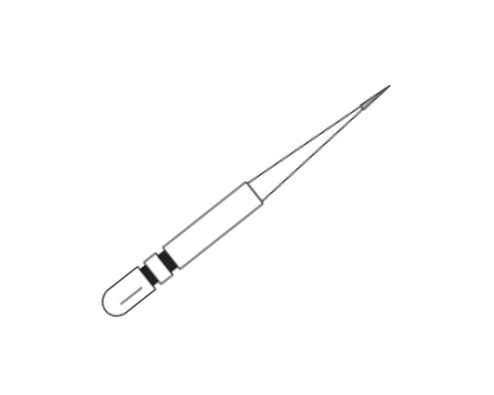Premier Dental 2015854 Two Striper MFS FG 201/MF2 Finishing Diamond Burs 5/Pk