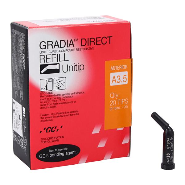 GC 001970 Gradia Direct Composite Unitips A3.5 20/Pk