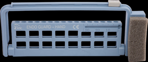 Zirc Dental 50Z450B Steri-Endo Guard Hand File Organizer 16-Hole Blue