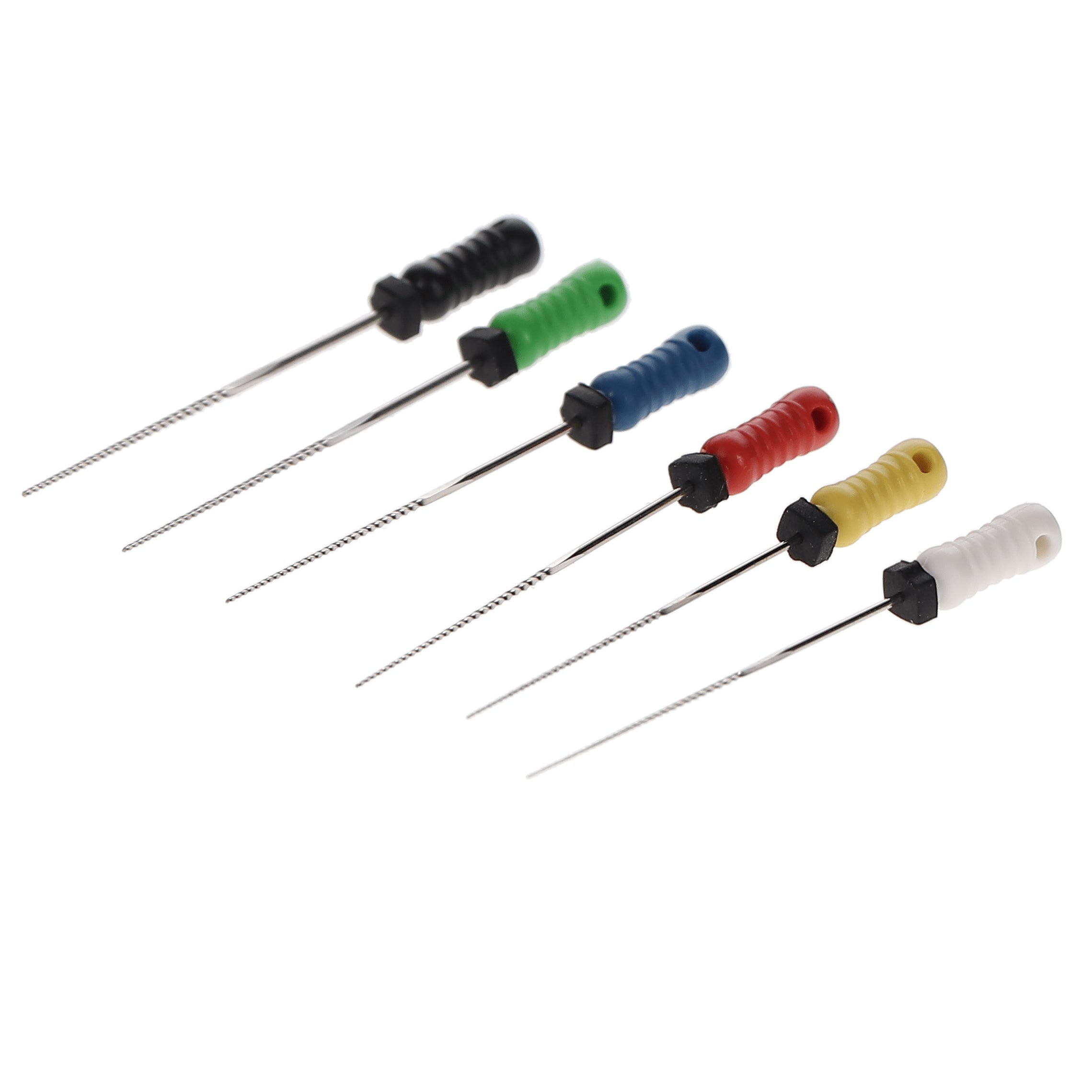 House Brand Dentistry 400138 HSB Endodontic K-Files 31mm #15-40 Assorted Stainless Steel 6/Pk
