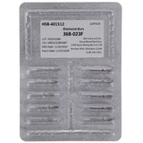 House Brand Dentistry 401512 HSB 368-023F Football Fine Grit Diamond Burs 10/Pk