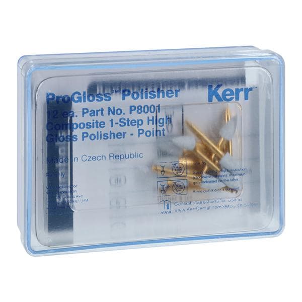 Axis Dental P8001 ProGloss One-Step Polishing Points RA 4mm White 12/Pk