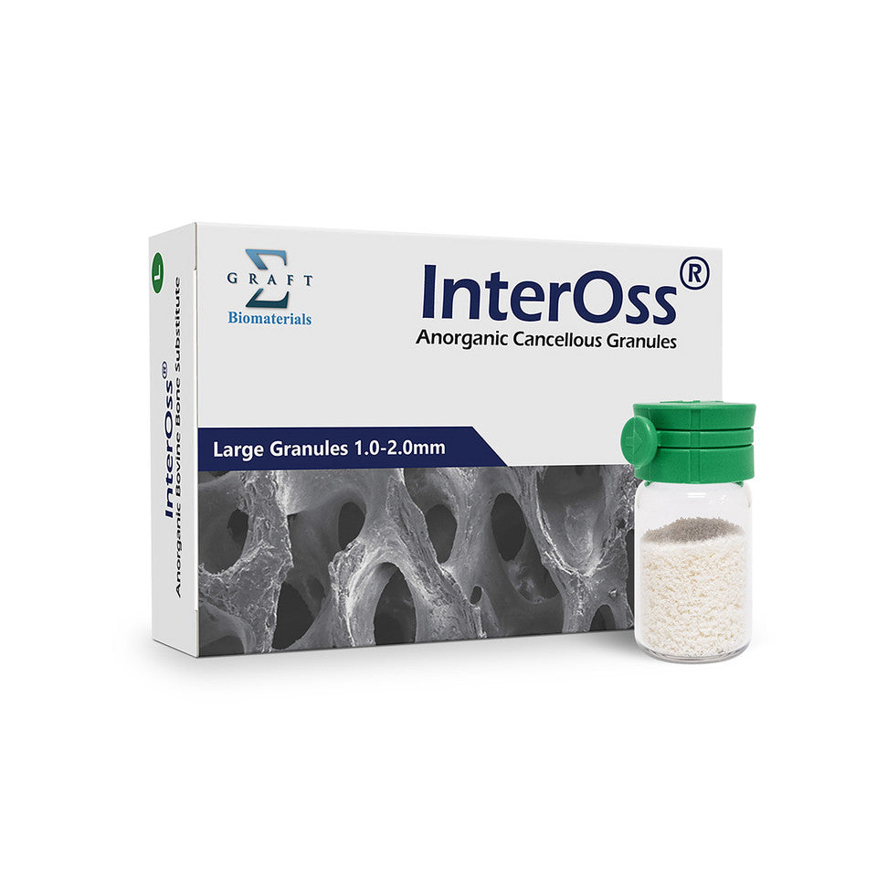 InterOss IOLG100 Anorganic Cancellous Granules 1.0-2.0mm 4.0cc 1.0gm
