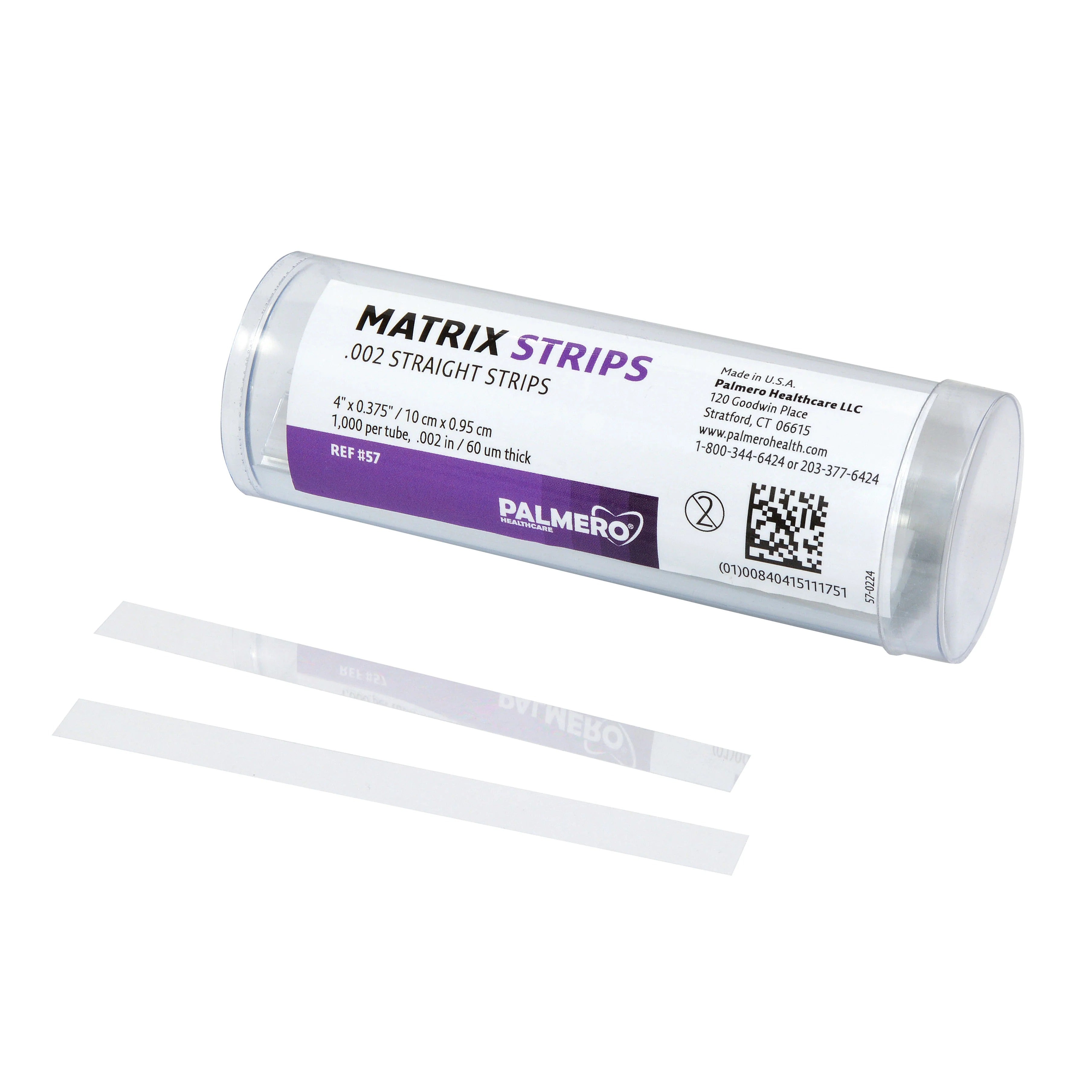 Palmero 57 Mylar Dental Matrix Strips Straight 1000/Bx