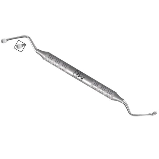 Best Instruments 1429 Double End #87S Lucas Surgical Curette Spoon With Serrated Stainless Steel