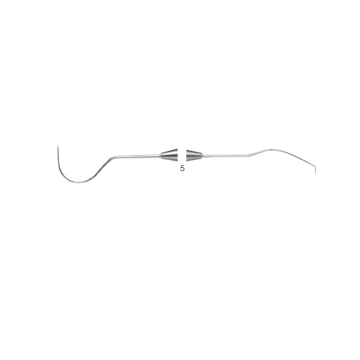 Quala EXD5Q/6 Double End #5 Dental Explorer With #6 Handle