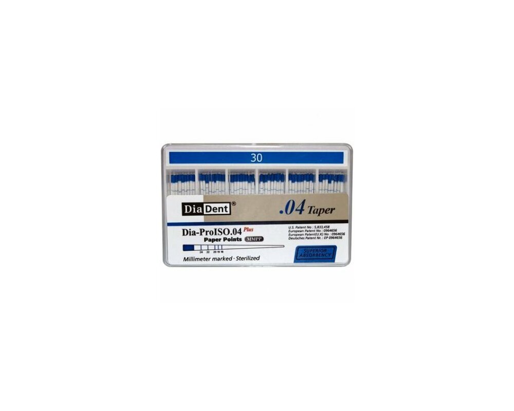 Diadent MP210-606 Dia-ProISO GT Paper Points .04 Spillproof #30 100/Bx