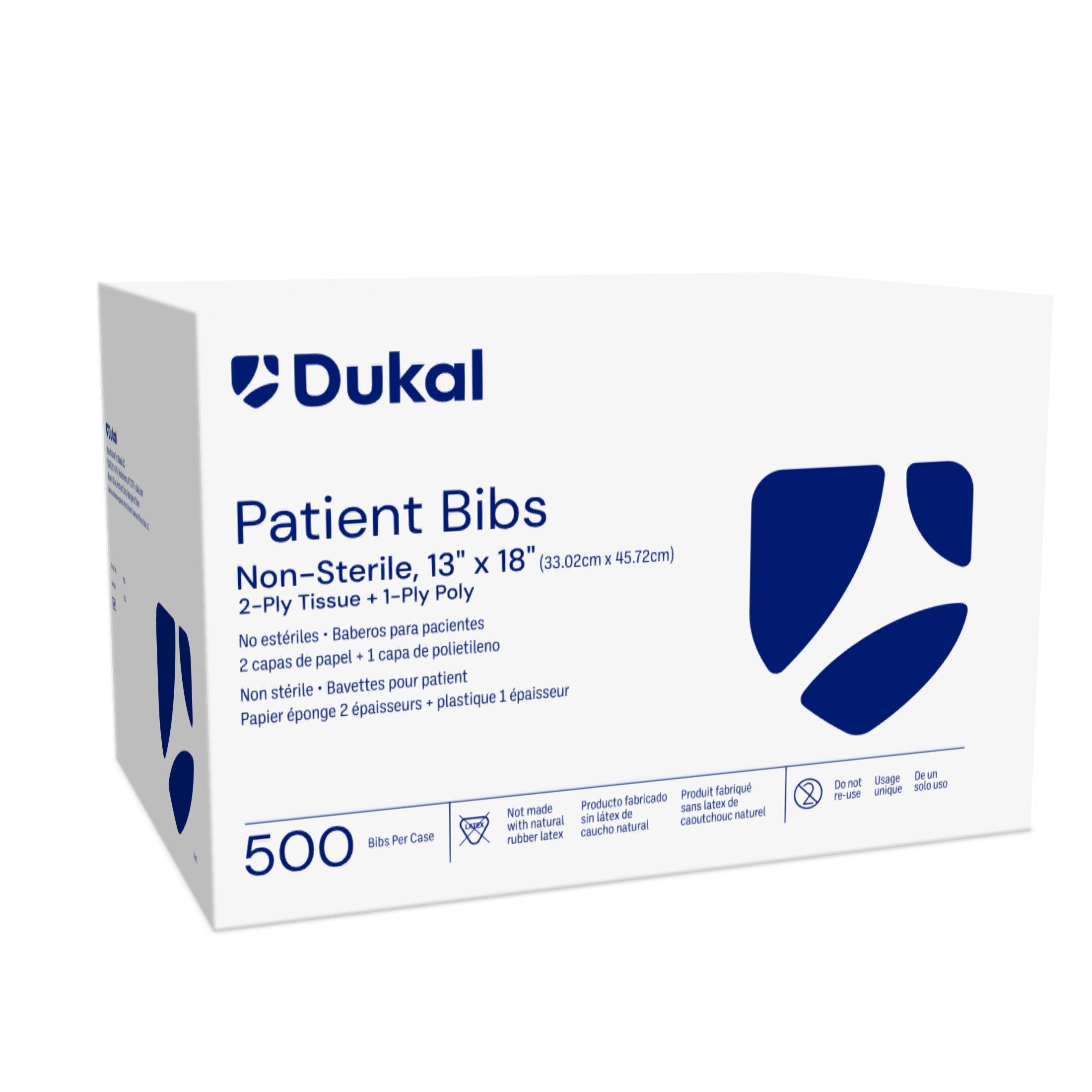 Dukal 27407 Dental Patient Bibs 2-Ply 13