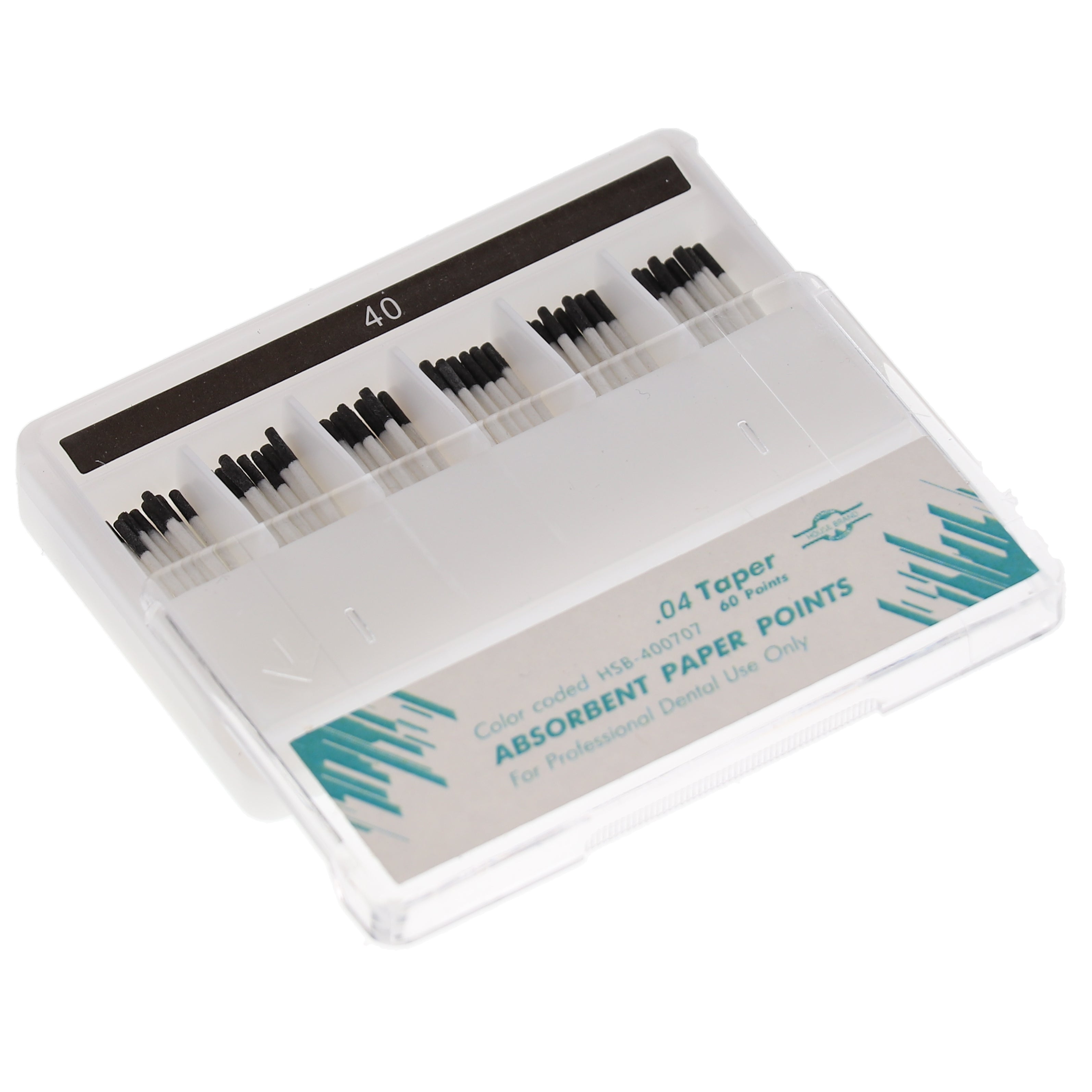 House Brand Dentistry 400707 HSB Absorbent Paper Points .04 Taper #40 60/Pk