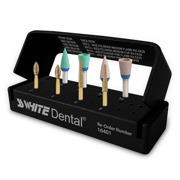 SS White 16401 Great White Z Zirconia & Lithium IntRA-Oral Disilicate Adjustment Kit