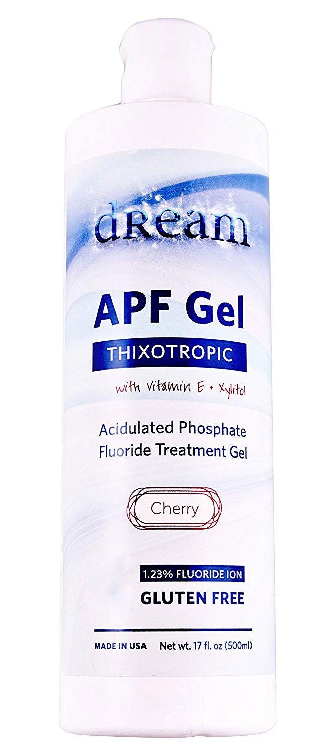 House Brand PR300 Dream Dental Fluoride Gel 1.23% 60 Second 16 Oz Cherry EXP Jul 2026