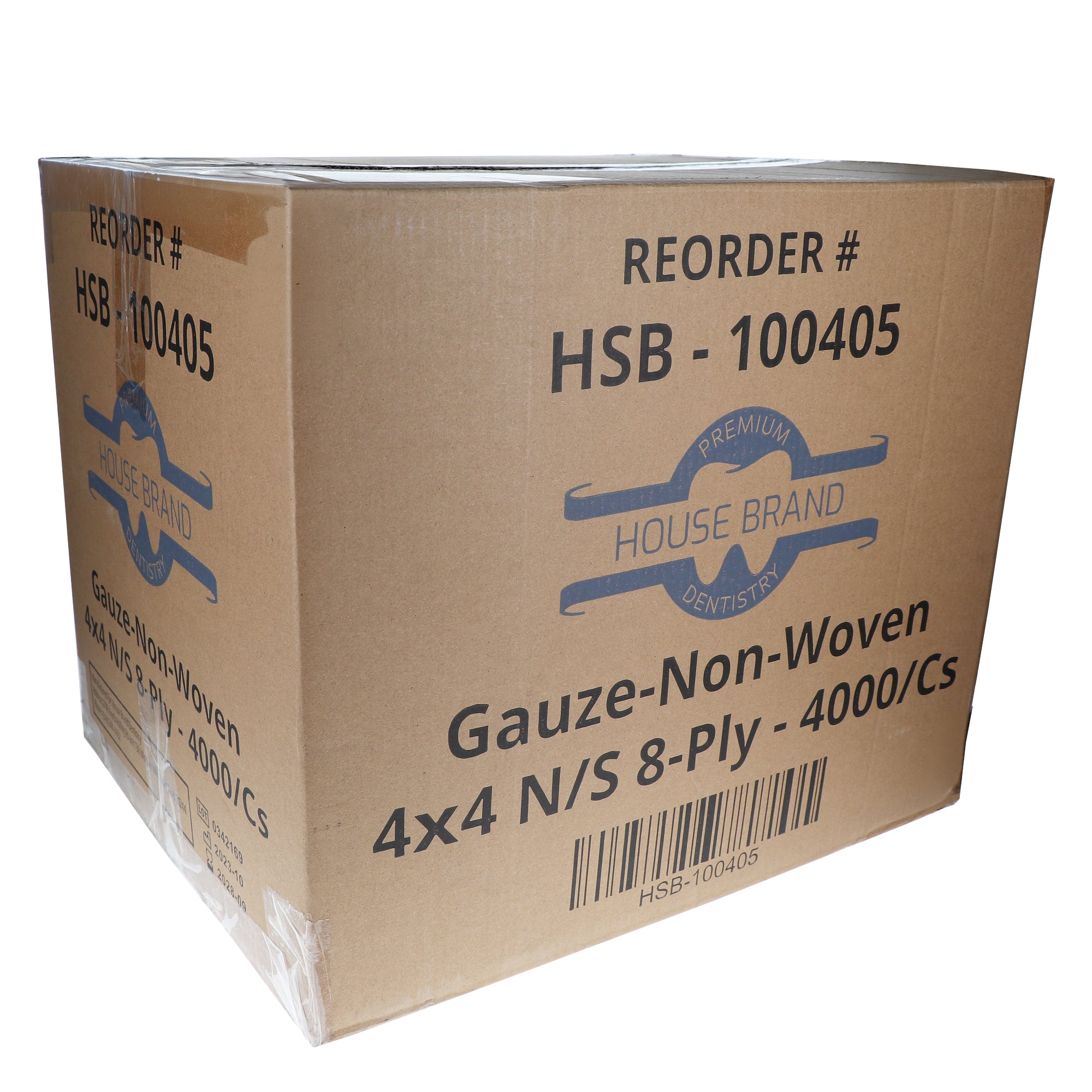 House Brand Dentistry 100405 HSB Non-Woven Gauze 4