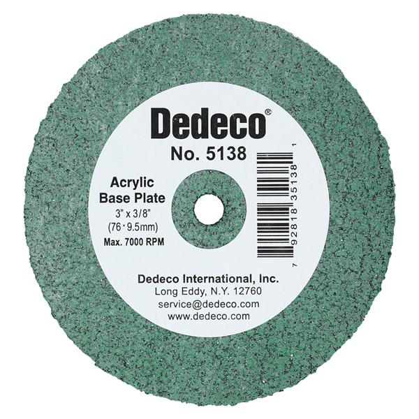 Dedeco 5138 Acrylic Base Plate Traditional Lathe Wheel 3