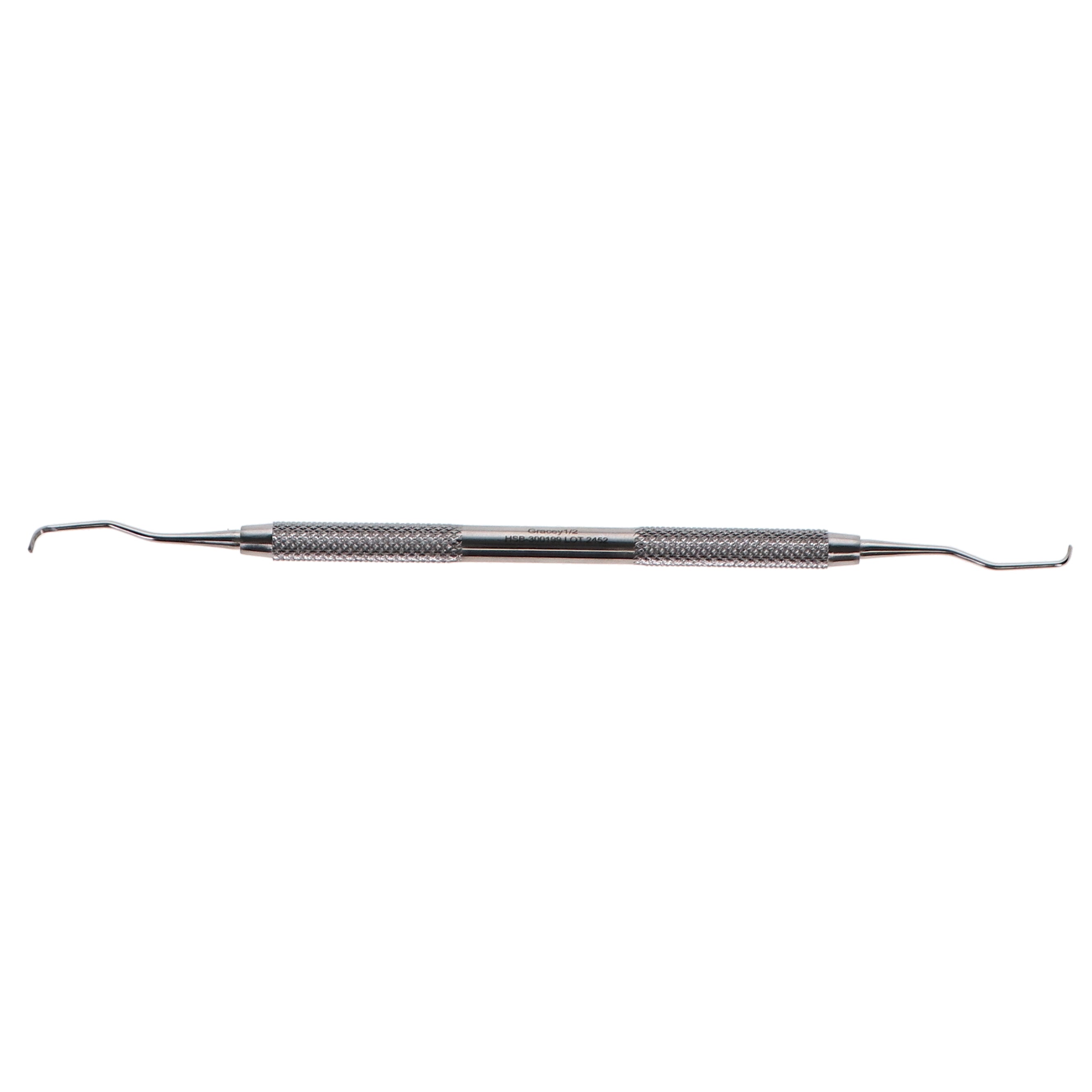 House Brand Dentistry 300199 HSB Double End #1/2 Gracey Dental Curette Solid Handle