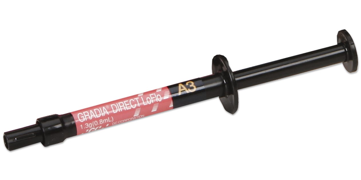 GC 003450 Gradia Direct LoFlo Flowable Composite Restorative Syringes A3 2/Pk 1.3gm