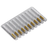 House Brand Dentistry 400602 HSB Barbed Broaches #2 XX-Fine 25mm Sterile Yellow 10/Pk