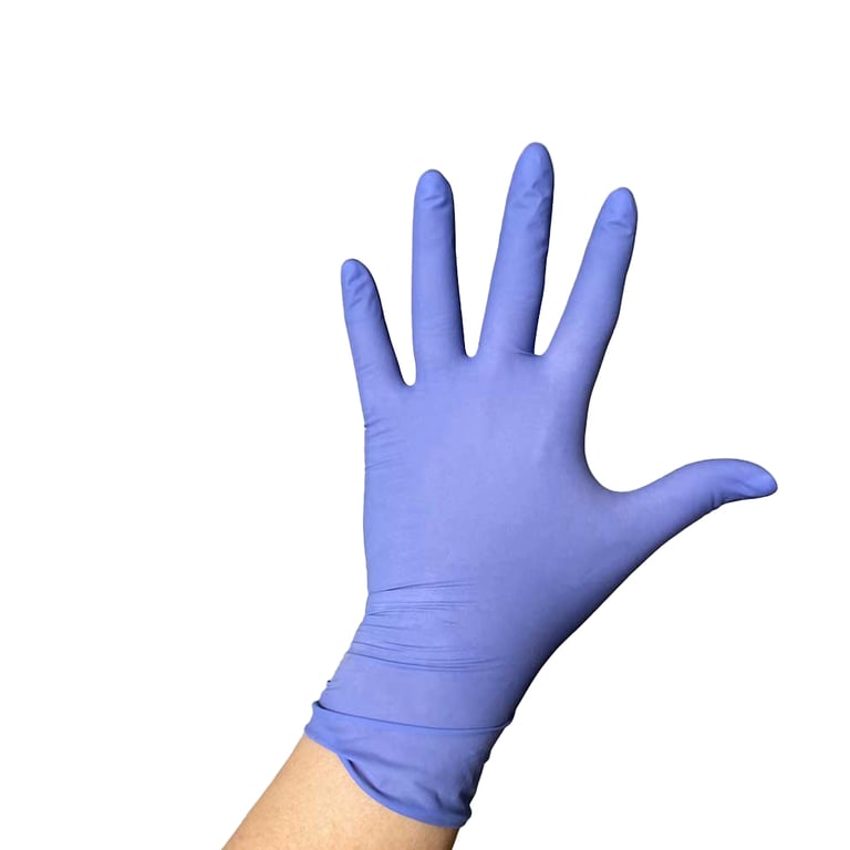 Plak Smacker 22724 Perfect Touch Latex Exam Gloves Large Purple Grape Flavored 100/Pk