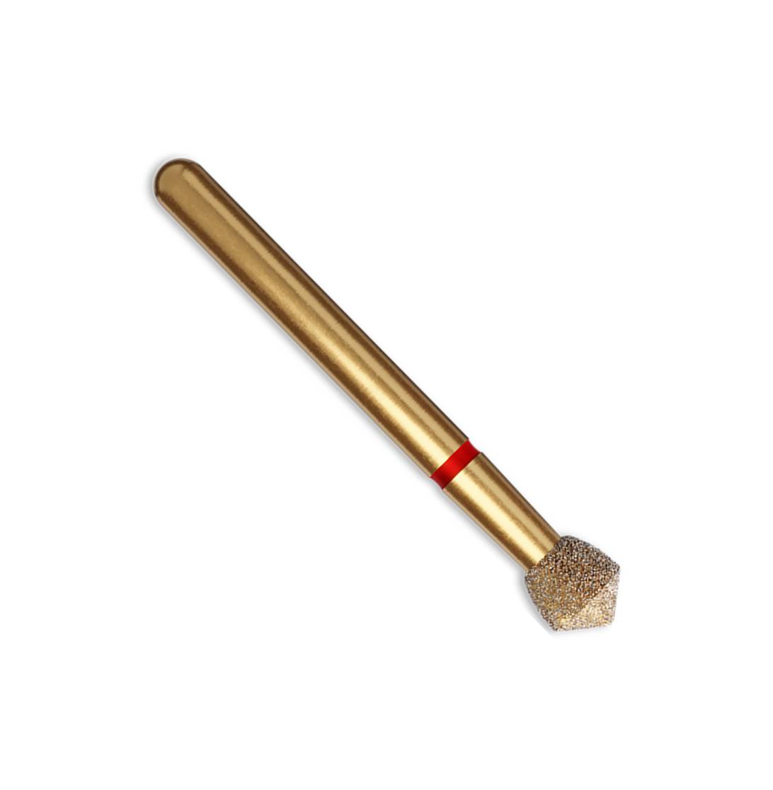 Coltene Whaledent 60032667 Alpen FG #905.027 Acorn Fine Grit Red Diamond Burs 5/Pk