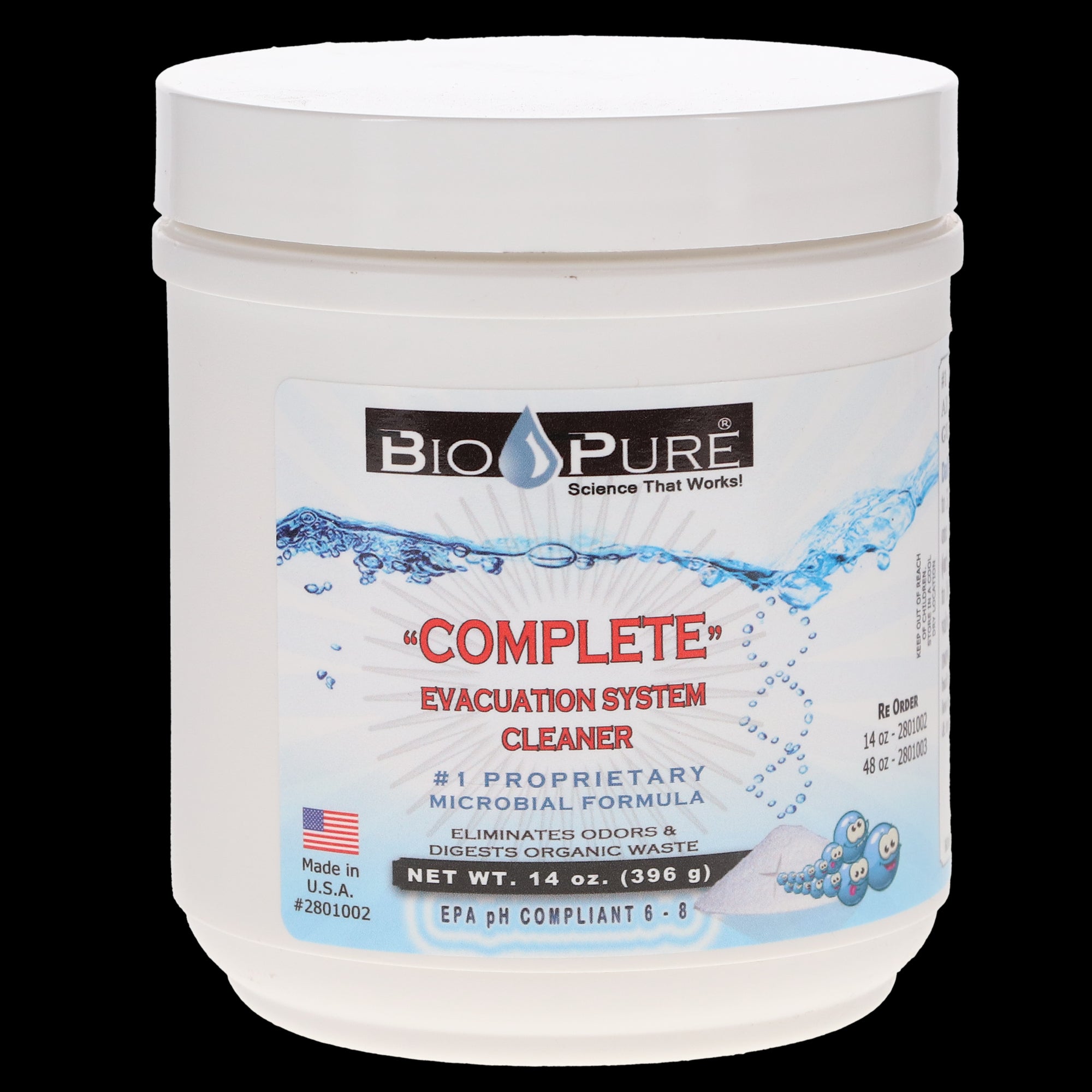 Sable 2801002 Bio-Pure eVac System Maintenance Cleaner Powder 14 oz