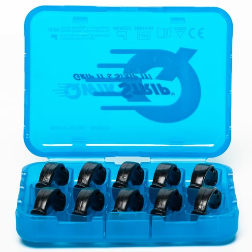 Qwikstrip QSC-XC Finishing IPR Strips Curved 0.18mm For Cement Removal 10/Pk