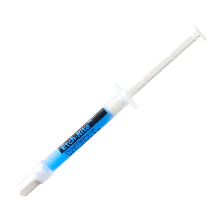 Hygedent HE-1004 Hexa Etchant Gel 37% Phosphoric Acid Blue Syringes 4/Pk 2mL