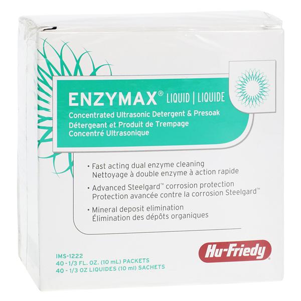 Hu-Friedy IMS-1222C Enzymax Ultrasonic Detergent & Presoak Packets 40/Pk 1/3oz